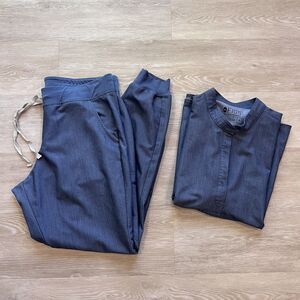 Figs Technical Collection Set Blue/Gray-Size XL